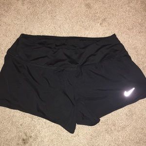 Black nike running shorts